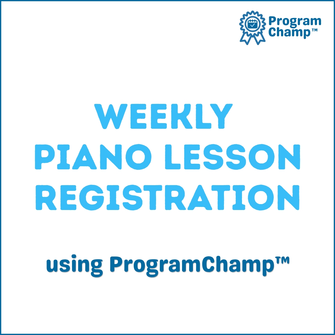 Weekly Piano Lesson Registration and Tuition Payments demo video cover